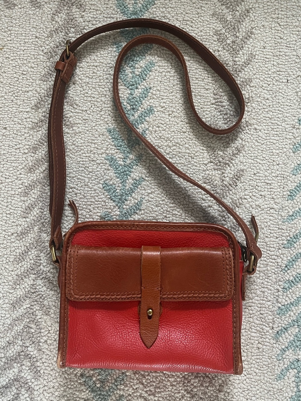 Madewell leather camera bag